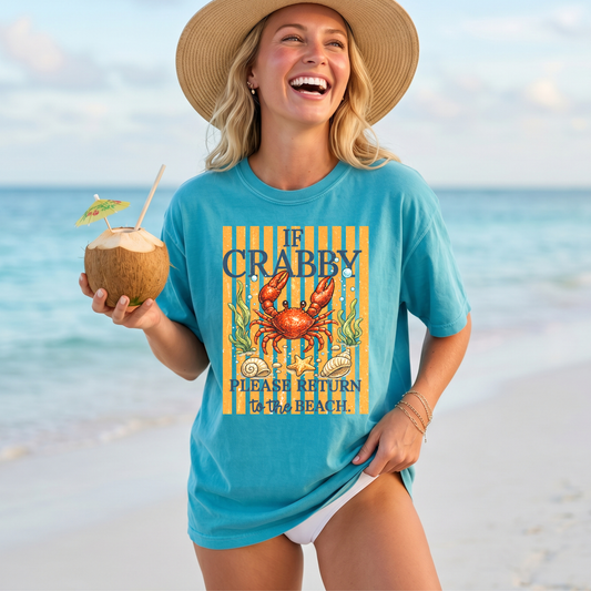 Crabby Please Return to the Beach T-Shirt